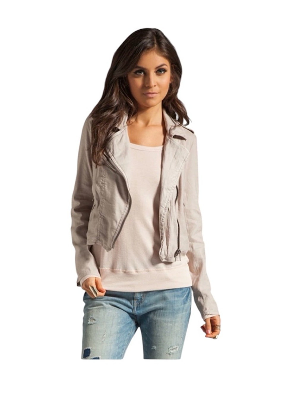 Buckle bomber jacket in size medium